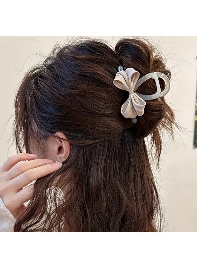 Black Bow Hair Clip For Braids Ponytails Buns Weddings Parties Casual Attire - Image 5